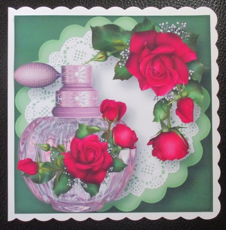 The Perfumed Deep Pink Roses by Davina Rundle