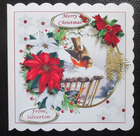 8x8 Robin red breast choice of scenes mini kit by Davina Rundle