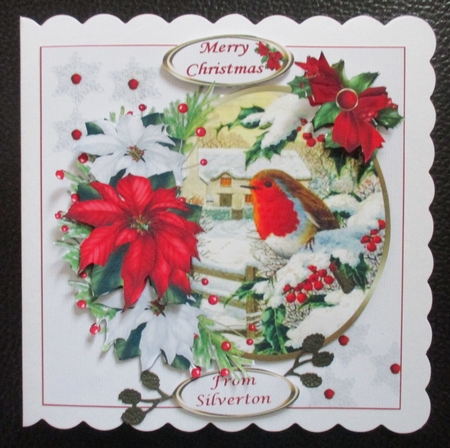 8x8 Robin red breast choice of scenes mini kit by Davina Rundle