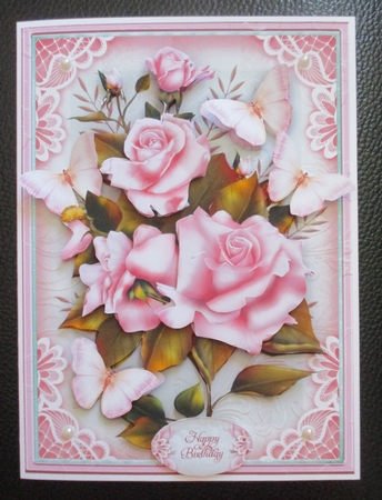Pale Pink Roses Bouquet for All Occasions Mini Kit by Davina Rundle