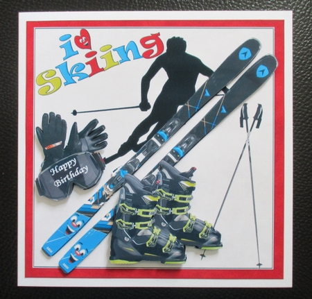 7x7 smiling because I love skiing male mini kit by Davina Rundle