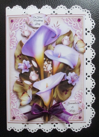 Purple Callas Bouquet Mini Kit by Davina Rundle