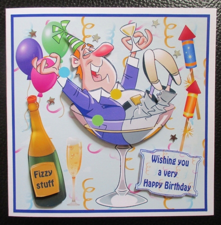 Celebrate with a glass or two 7x7 by Davina Rundle