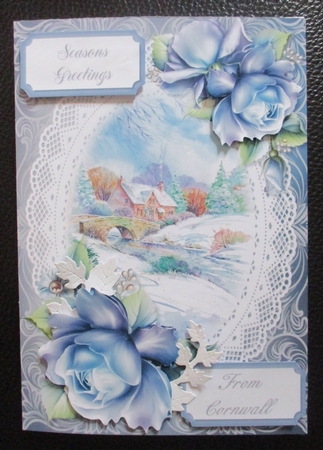 A5 Christmas Scene 4 by Davina Rundle