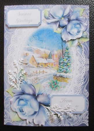 A5 Christmas Scene 7 by Davina Rundle