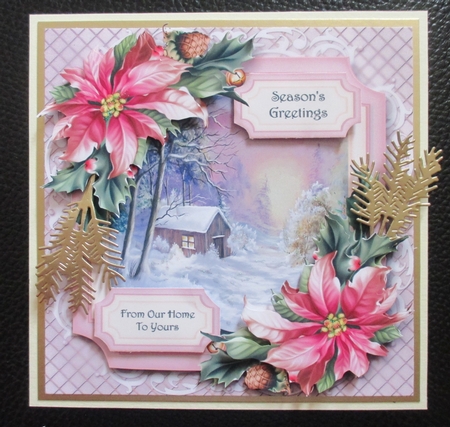 Scenic Christmas - Cabin In The Woods by Davina Rundle