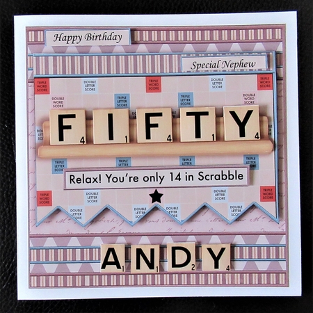 50 IN SCRABBLE 7.5 Alphabet Quick Card Kit Create Any Name by Davina Rundle
