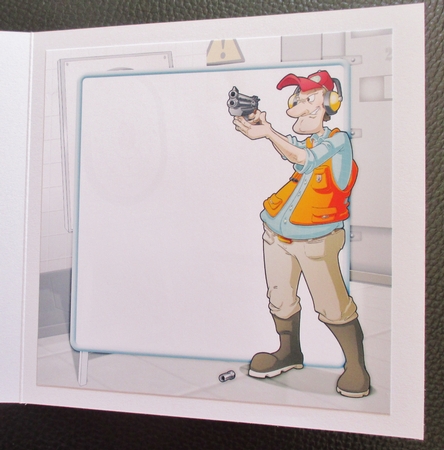 Shooting Range Dude 8x8 Insert by Davina Rundle