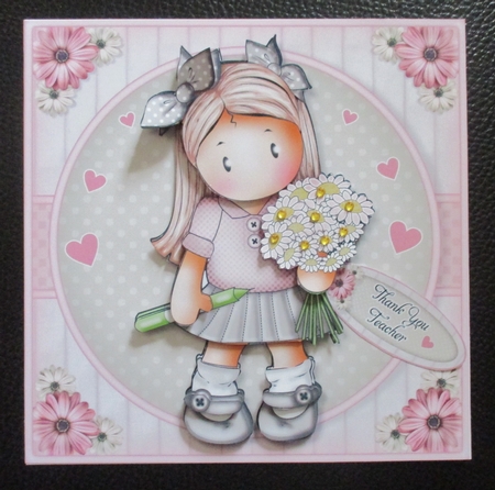 School Girl Chloe 2 Mini Kit. Birthday/ Teacher/ Mothers Day by Davina Rundle