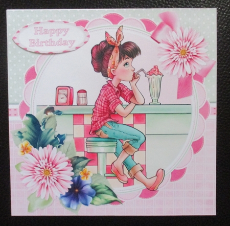 8x8 Retro sweet teen girl mini kit by Davina Rundle