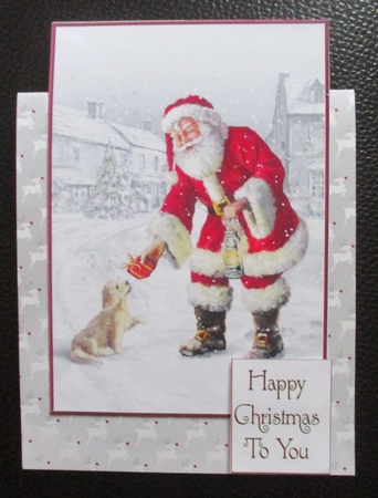 Santa and Lab Puppy & Santas Special Delivery Toppers by Davina Rundle
