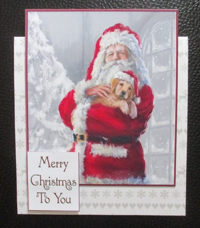 Santa and Lab Puppy & Santas Special Delivery Toppers by Davina Rundle