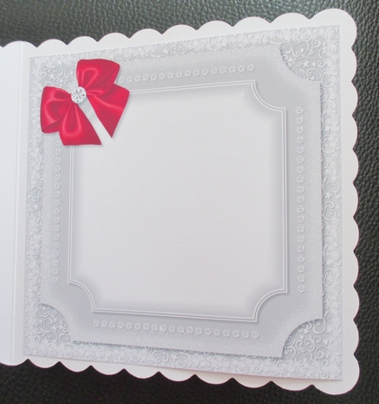 Winter Scene Red Floral Insert by Davina Rundle