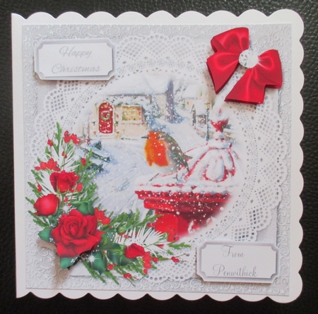 Robin Christmas Scene 2 by Davina Rundle