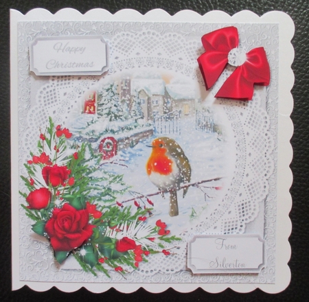 Robin Christmas Scene 4 by Davina Rundle
