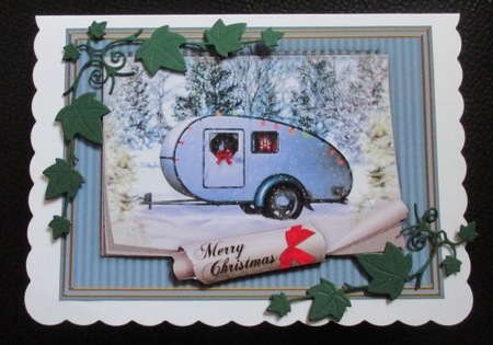 Caravan Camper RV Calendar Christmas Holiday Winter Easy Quick Cards by Davina Rundle