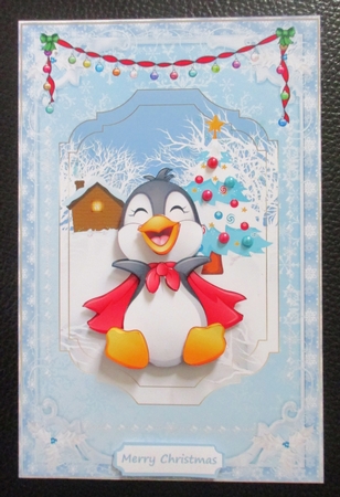 Penguins Love Christmas Topper 1 by Davina Rundle