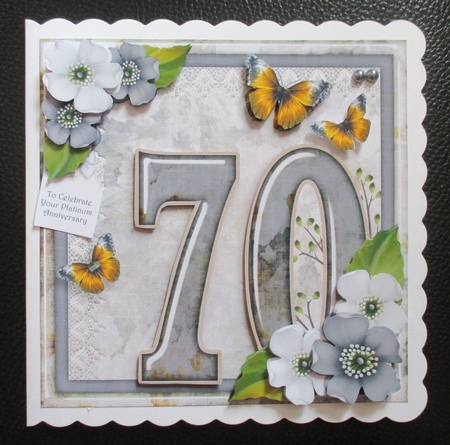 Vintage Birthday 90th Card Topper Kit 1192 by Davina Rundle