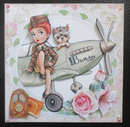 8x8 Flying high with birthday wishes mini kit by Davina Rundle