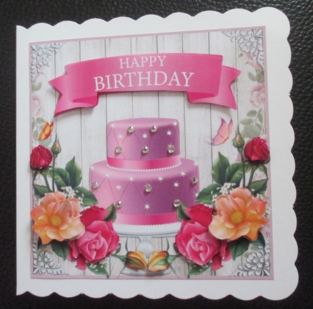 BIRTHDAY CAKE & FLOWERS by Davina Rundle