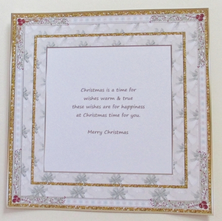 Christmas Glitter Insert by Davina Rundle