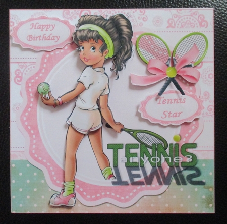 8x8 Tennis anyone mini kit by Davina Rundle