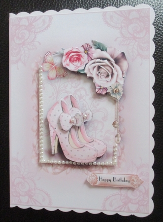 New Shoes A5 Card Front Kit by Davina Rundle