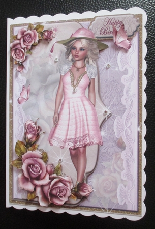 Best Wishes - Elegant Lady #10- For lots of occasions by Davina Rundle
