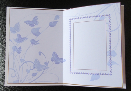Butterfly Purple Blank Insert 1 by Davina Rundle