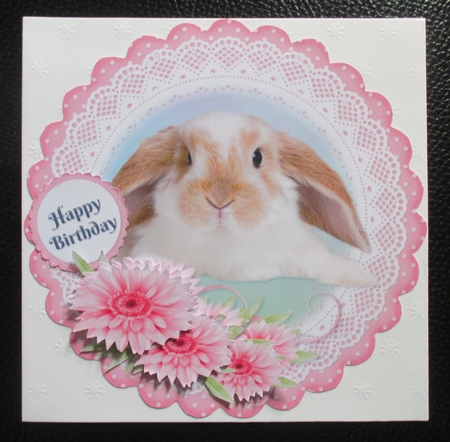 Bunny Scolloped Topper 2 by Davina Rundle
