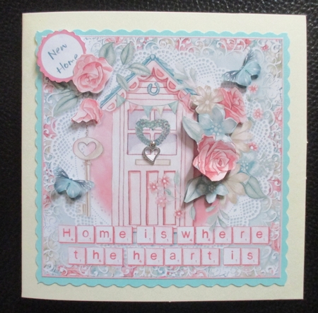 New Home Floral 7x7 Topper by Davina Rundle