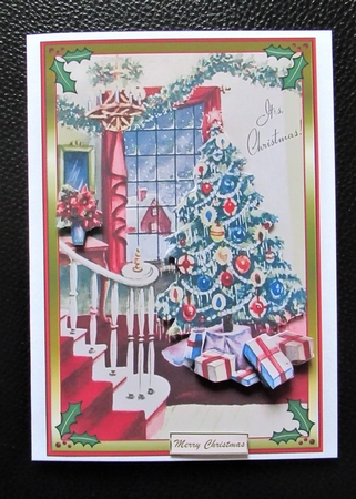 Oh Christmas Tree Decoupage Topper by Davina Rundle