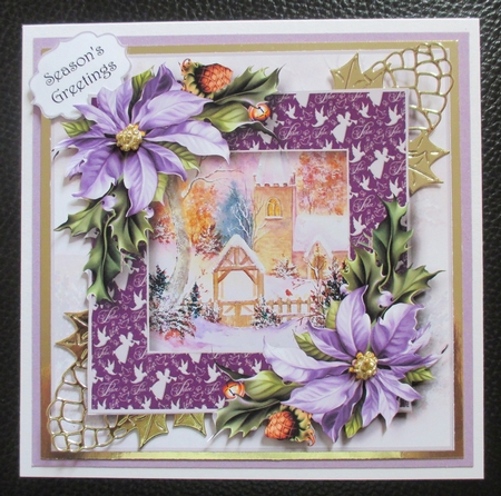 The Snowy Church 8x8 by Davina Rundle