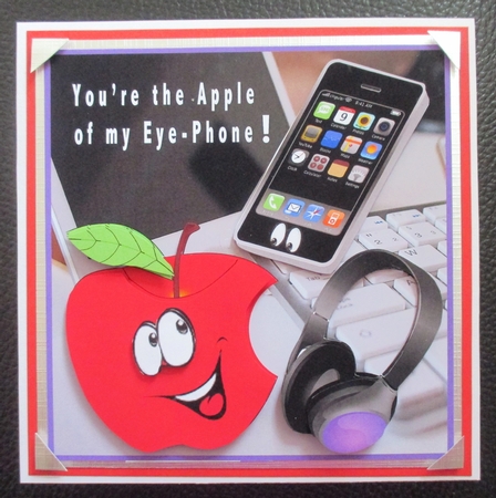 Youre The Apple of my Eye-phone by Davina Rundle