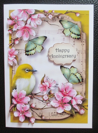 Sheet Music & Butterflies - Cherry Blossom by Davina Rundle