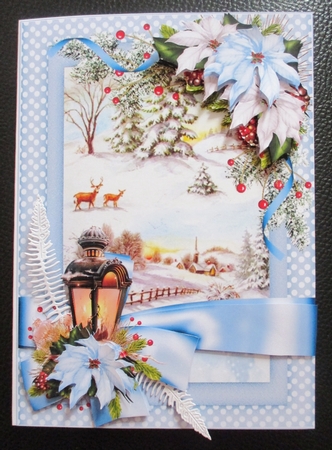 Christmas ribbon wrap church scene 2 by Davina Rundle