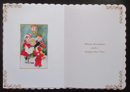 Carol Singing Christmas Insert by Davina Rundle