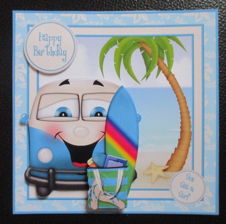 Sun Sea & Surf Birthday Mini Kit by Davina Rundle
