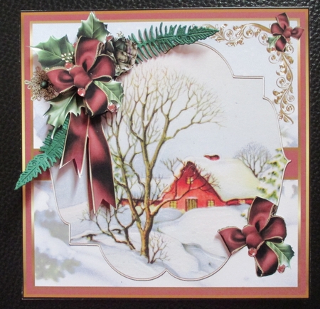 Vintage Christmas scene by Davina Rundle