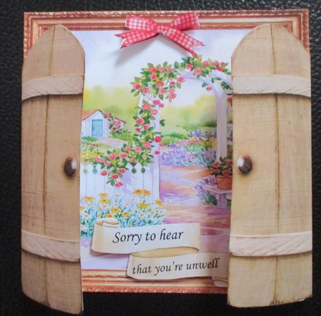 INSIDE THE GARDEN GATES UNISEX MULTI USE GET WELL BIRTHDAY ETC 6x6 by Davina Rundle