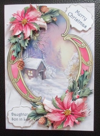 Christmas Golden Frame - The Cabin by Davina Rundle