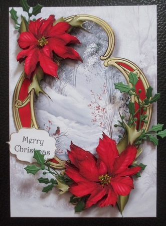 Christmas Golden Frame - Sunbeams On Snow by Davina Rundle