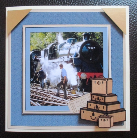 Steam Train & Luggage by Davina Rundle