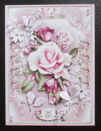 Shabby Chic White Roses for All Occasions Mini Kit by Davina Rundle