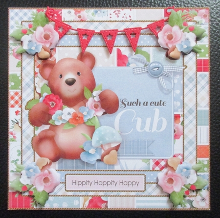 Cute Bear Card Front by Davina Rundle