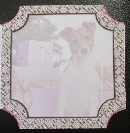 JJ PETS LOVE CHRISTMAS TOO JACK RUSSELL WITH GIFTS 8X8 INSERT BLANK by Davina Rundle
