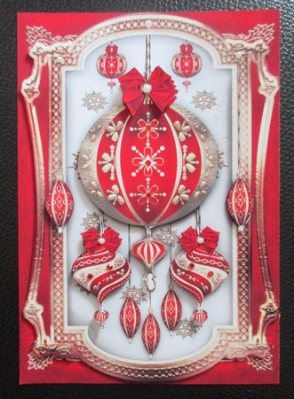 Christmas Vintage Baubles Mini Kit by Davina Rundle