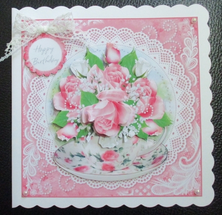 Rose China Cup Posey by Davina Rundle