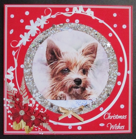 CHRISTMAS YORKIE by Davina Rundle