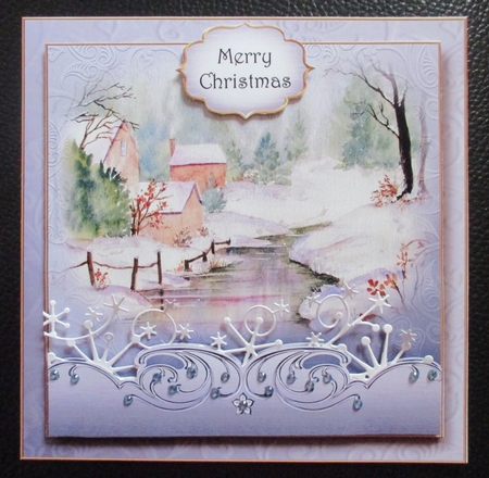 Watercolour Christmas - The Frozen Stream by Davina Rundle